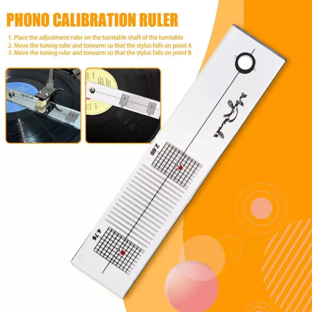 Turntable Phono Phonograph Cartridge Adjustment Ruler Calibration Gauge Lot P9