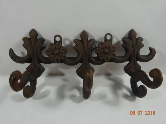 Cast Iron Rustic Towel Hanger Coat Hooks Hat Hook, Key Rack