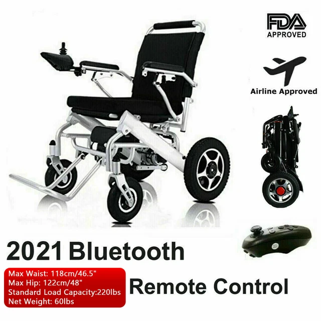 2023 POWER ELECTRIC Wheelchair W Bluetooth Remote Control Motorized