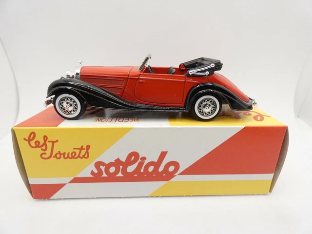 Solido 1/43 Mercedes 540K 1934 Marron – Miniature De Collection Diecast