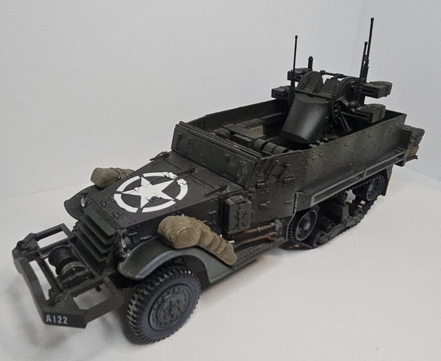 SOLIDO, HALF TRACK M3 bâché US Bataille Ardennes camouflage Hivers 1