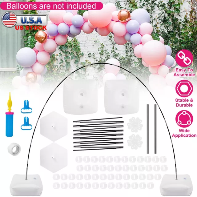 Table Balloon Arch Kit Column Stand Base Frame Set Birthday Wedding Party  Decor