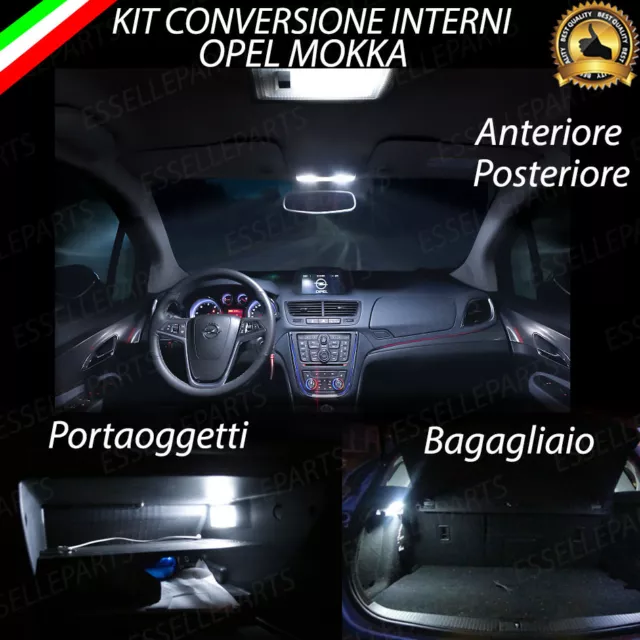 Kit Led Interni Opel Mokka Conversione Interna A Led Canbus No Errore 6000K