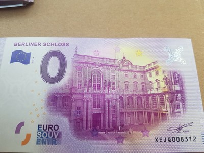 BERLINER SCHLOSS ALLEMAGNE BILLET SOUVENIR 0 EURO 2017-4 