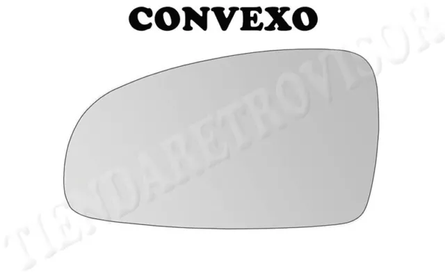 CRISTAL RETROVISOR PARA CHEVROLET AVEO 2004-2007 CONVEXO Izquierdo(Conductor)