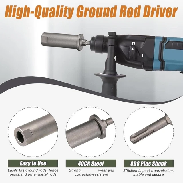 HIGH STRENGTH 40CRMO Steel Grounding Driver Detachable for Construction ...