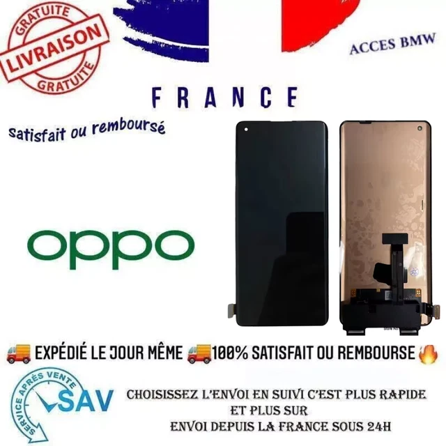Kit écran Tactile + LCD Pour Oppo A94 5G (CPH2211) - 6.43 Pouces Noir, Compatible, Neuf, 1 An Garantie