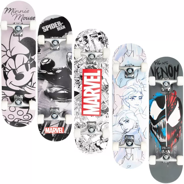 Skateboard Holzboard Deck Funboard Board Holz 79cm Kinder SpiderMan Venom Frozen