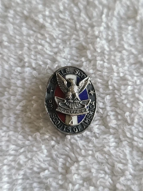 Ruban Vintage Boy Scouts Of America Quartermaster Award - Médaille Marquée Sterling