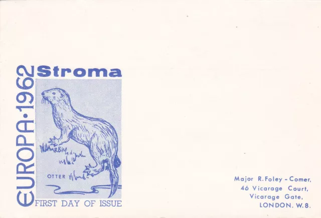 GB - Stroma 1962 Europa Issue - cover and mini sheet