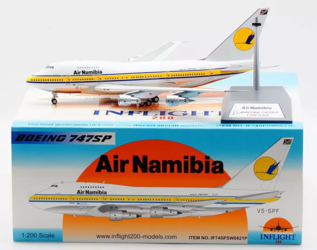 InFlight 200 1:200 Air Namibia Boeing B747SP-44 'Etosha' V5-SPF Diecast Model