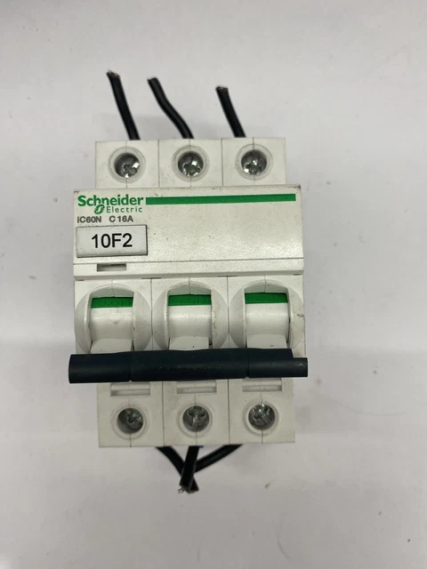 Disjoncteur Triphasé Schneider 3P 6A Courbe C - 10kA - 3 Modules - Neuf Sous Emballage