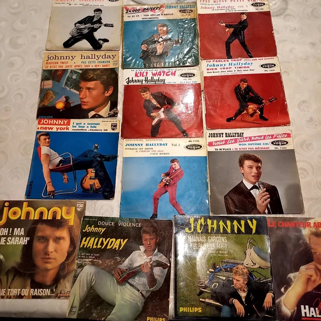 Lot 1 Ers Vinyls , 45 Tours , De Johnny  Hallyday  Édition  Rare