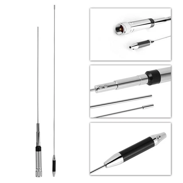Antenna NL-770R Con Staffa RB-46 E Cavo Prolunga 5M SC-316 – Per Ricetrasmettitori ICOM – Made In Cina