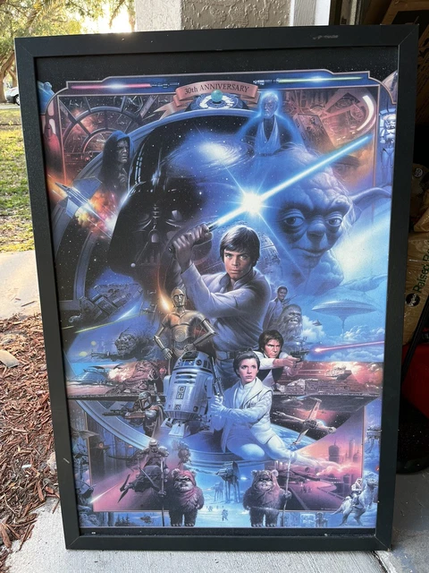 Star Wars 30th Anniversary Lucas Films Tsuneo Sanda 1997 Textured Framed Print