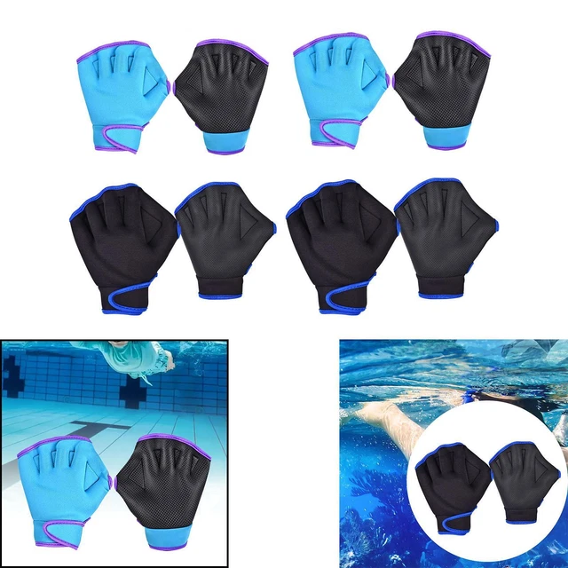1 PAIR SWIMMING Hand Paddles Gloves for Water Aerobics Surfing Water