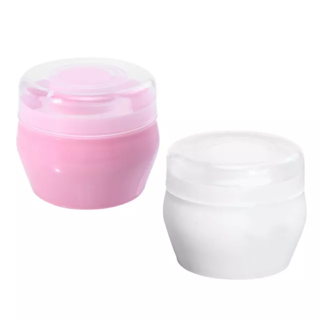 2 Sets Talcum Powder Container Christmas Favors Baby Plush Puff Body