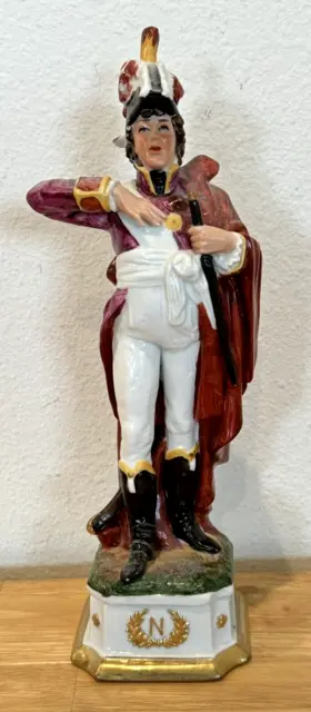 Vintage Capodimonte Dipietro 1261 Murat Napoleonic Soldier 12" Figurine Figure