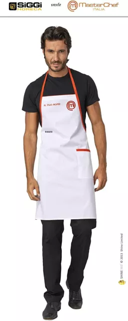 Grembiule Masterchef **Originale** Con Nome Ricamato 2