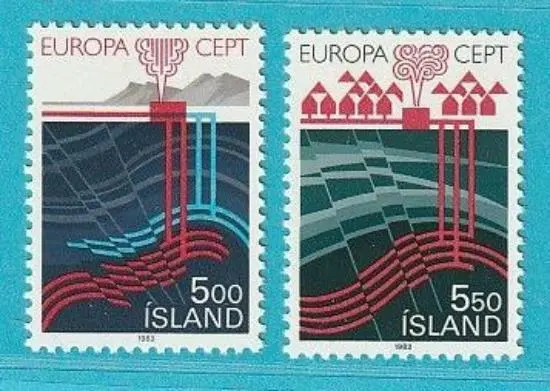 Island Europa CEPT aus 1983 ** postfrisch MiNr. 598-599 Menschlicher Geist