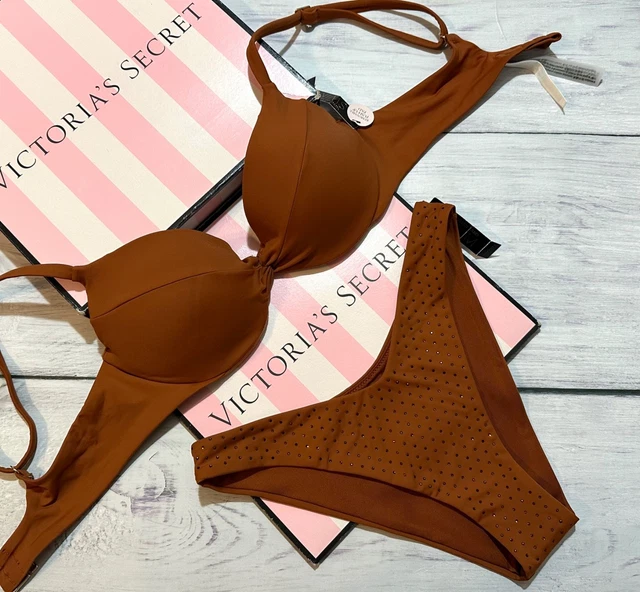 VICTORIAS SECRET V-STRING STRING SEXY culotte charme rose rayures léopard neuf avec étiquettes