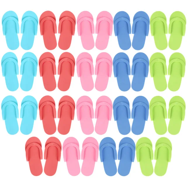 24 pares de zapatillas desechables de una sola vez chanclas de pedicura salón