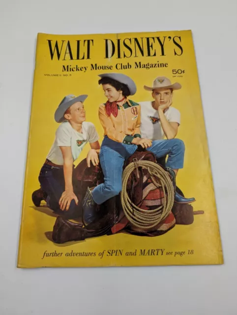 Walt Disney's Mickey Mouse Club Magazine Volume #2 Issue #3 April 1957
