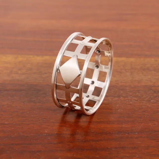 P W Ellis  / Birks Canadian Arts & Crafts Sterling Silver Napkin Ring No Mono