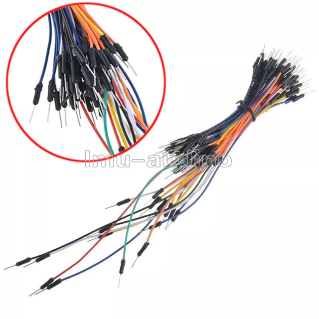 65PCS Male to Male Solderless Breadboard Jumper Wires Cable For Arduino