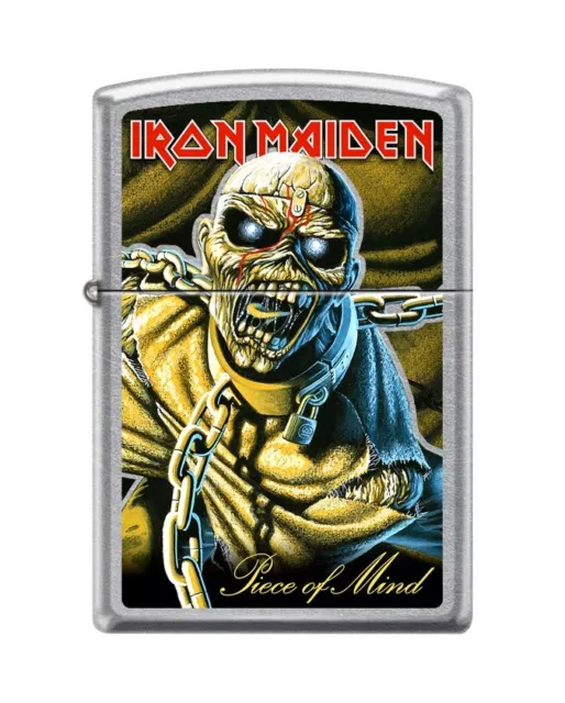 Zippo 7682,  "Iron Maiden-Piece of Mind" Street Chrome Finish Lighter