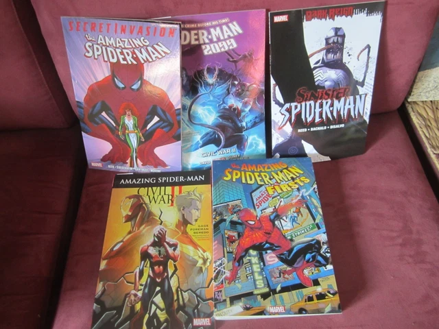 The Amazing Spider Man First +4 MORE SPIDERMAN BOOKS~2099+SECRET INVASION+MORE~!