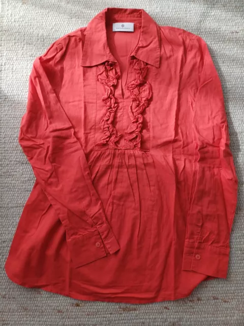 bellybutton Umstandstop Schwangerschaft Damen Bluse Gr. 36 Shirt Babybauch rot