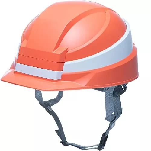 DIC Plastica Pieghevole Casco IZANO2 Arancio Bianco Linea Giappone