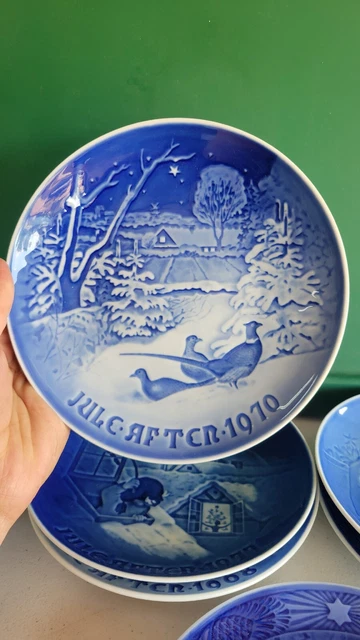 B & G Copenhagen Porcelain - Jule After Plates 1968, 1970, 1971, 1977