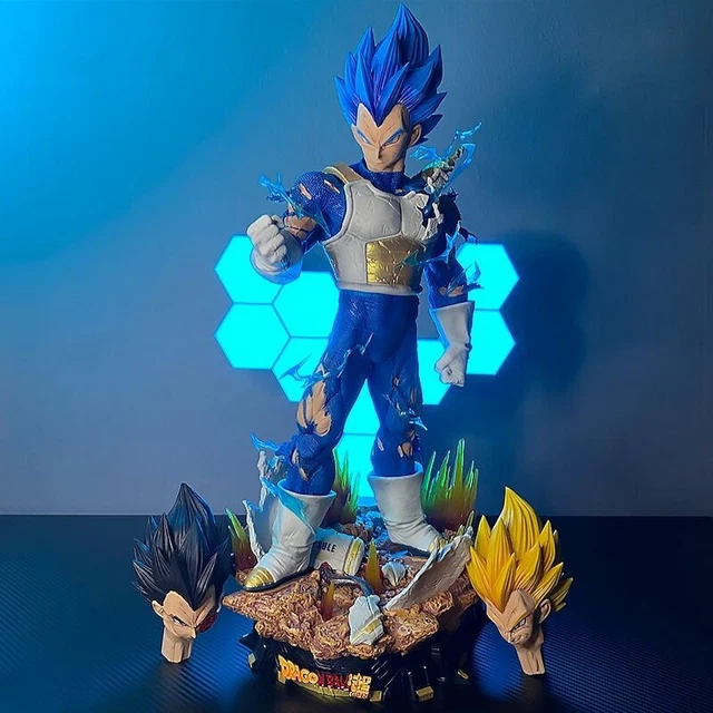 Hot 46cm Dragon Ball Z Gk Grande Tamanho Vegeta Super Saiyan