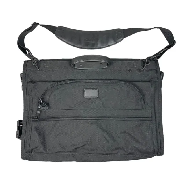 TUMI Garment Bag Ballistic Nylon Alpha Bi Fold Suit/Dress Travel Bag Black