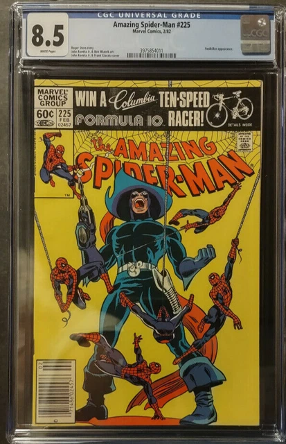 Amazing Spider-Man 225 CGC  8.5  VF+  (Newsstand Edition)   W/ Pages  N/CASE