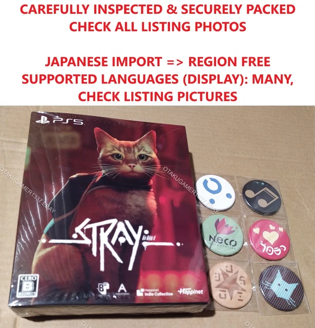 STRAY PS4 JAPAN Special Edition Collector Multi-language EN/FR/ES/IT