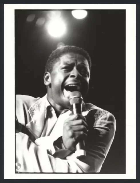 1980s GERALD ALSTON Original Photo R&B THE MANHATTANS LEAD SINGER hdp