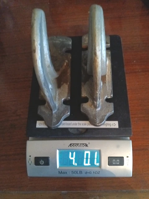 2 Large Metal Marine Cast Steel Industrial Hooks 5