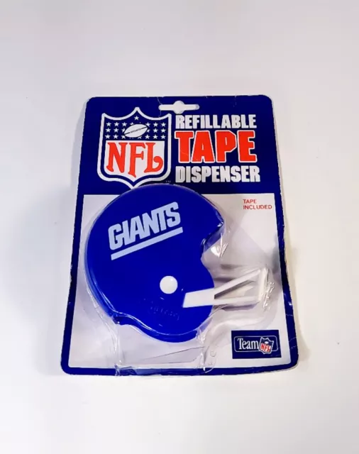 VTG New York Giants NFL Refillable Tape Dispenser Helmet Custom Sports 1985 NOS