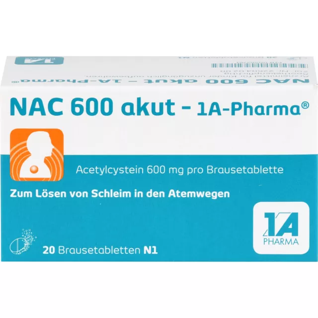 NAC 600 akut - 1A-Pharma Brausetabletten zum Lösen von, 20 St. Tabletten 562761