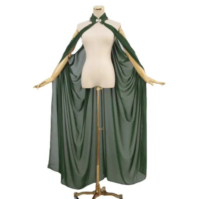 Women Retro Elven Cape Fairy Wedding Dress Cloak Cape Party Costume