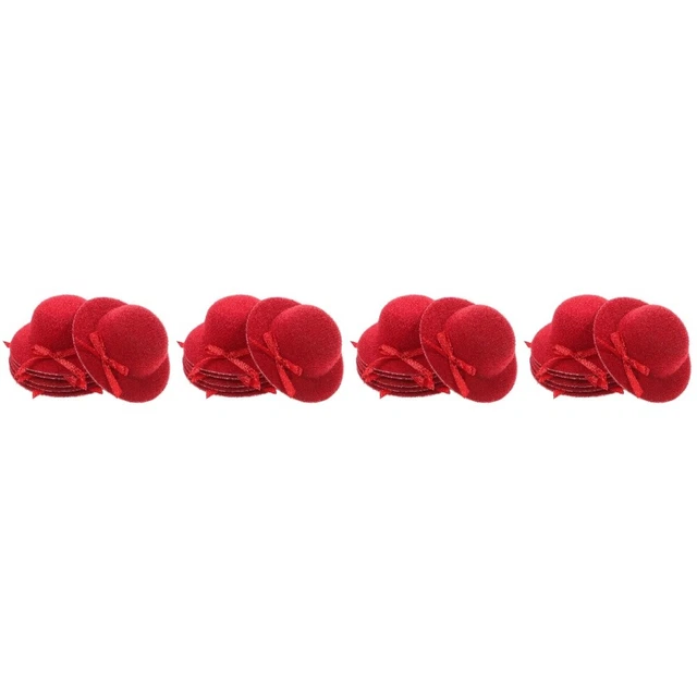 24 Pcs Miniature Hat Décor Mini Caps Chapes Miniatures Minutes Caples De