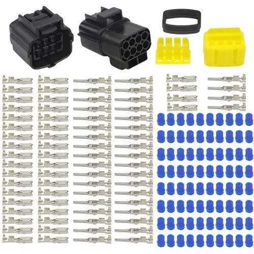 3 Kits 8 Pin Way Waterproof Electrical Connector Plug For Automotive FREE SHIP