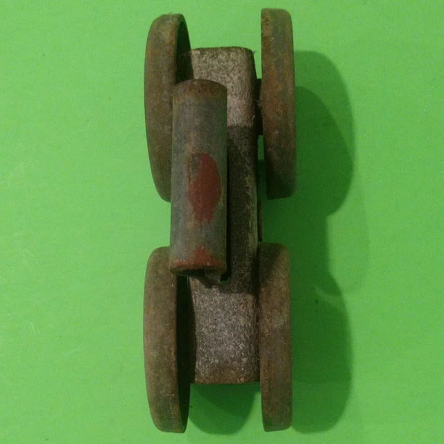 Antique Vintage Galvanized Steel Barn Door Roller, Rolls Free, for Replacement 2