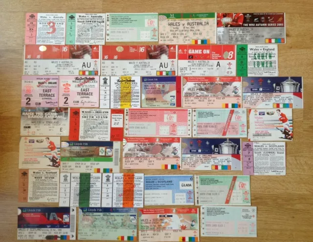 Wales Used Rugby Tickets 1973 - 2012