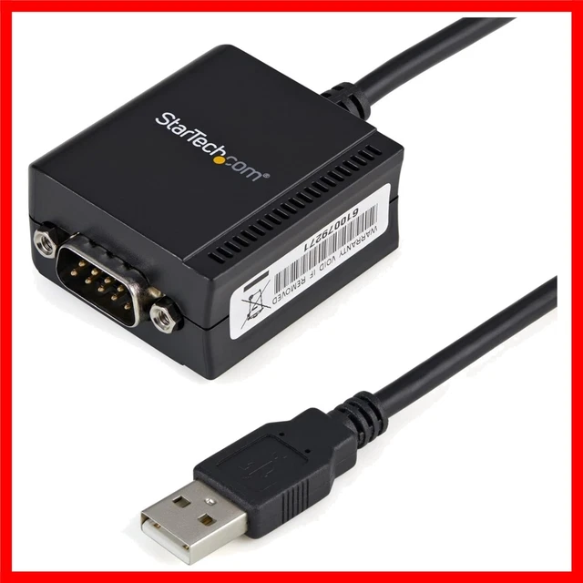 COMPACT 6FT USB to Serial RS232 Converter with FTDI Chip & Easy ...