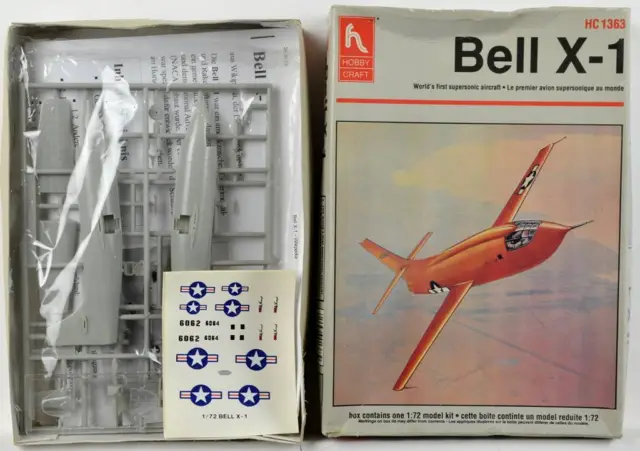 BELL X-1 1/72 model kit  HOBBYCRAFT HC 1363