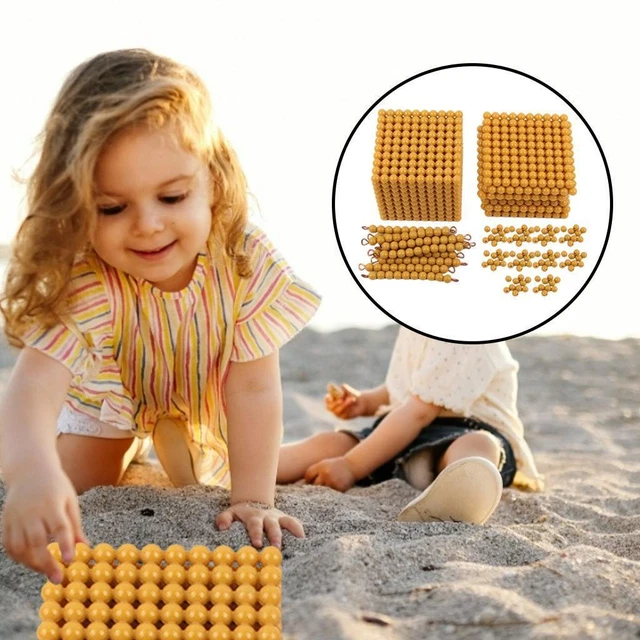 Montessori Tausend Würfel - Mathematik Lernspiel Dezimalsystem